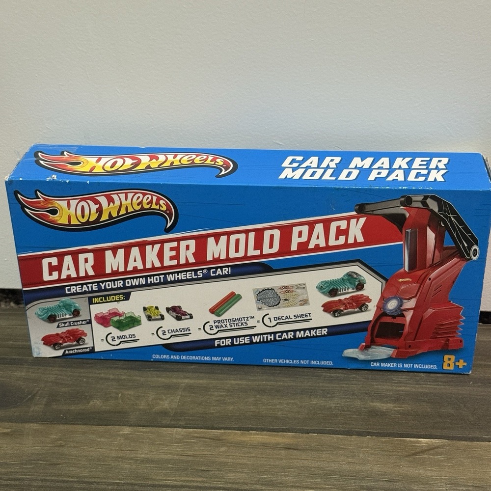 NEW Sealed 2012 Hot Wheels Car Maker Mold Pack Create Your Own Hot‎ Wheels HTF